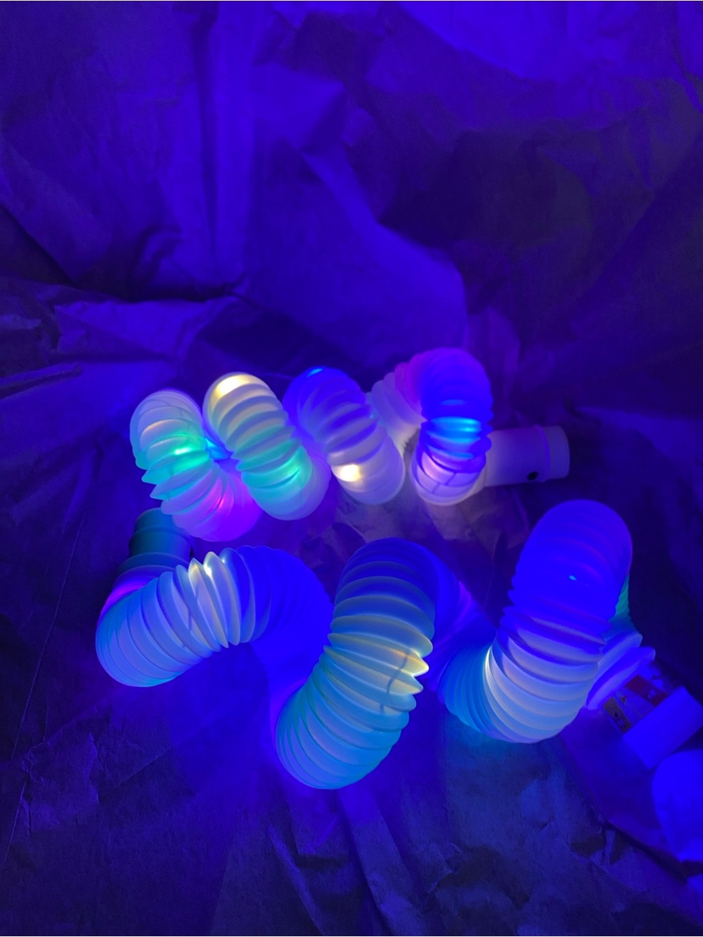 Flexible LED Light fidget tube - Glowing Multicolor Coil fidget